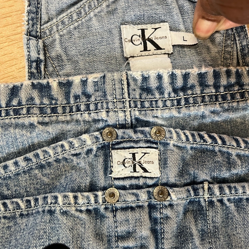 Calvin Klein Light Blue Denim Jeans overalls